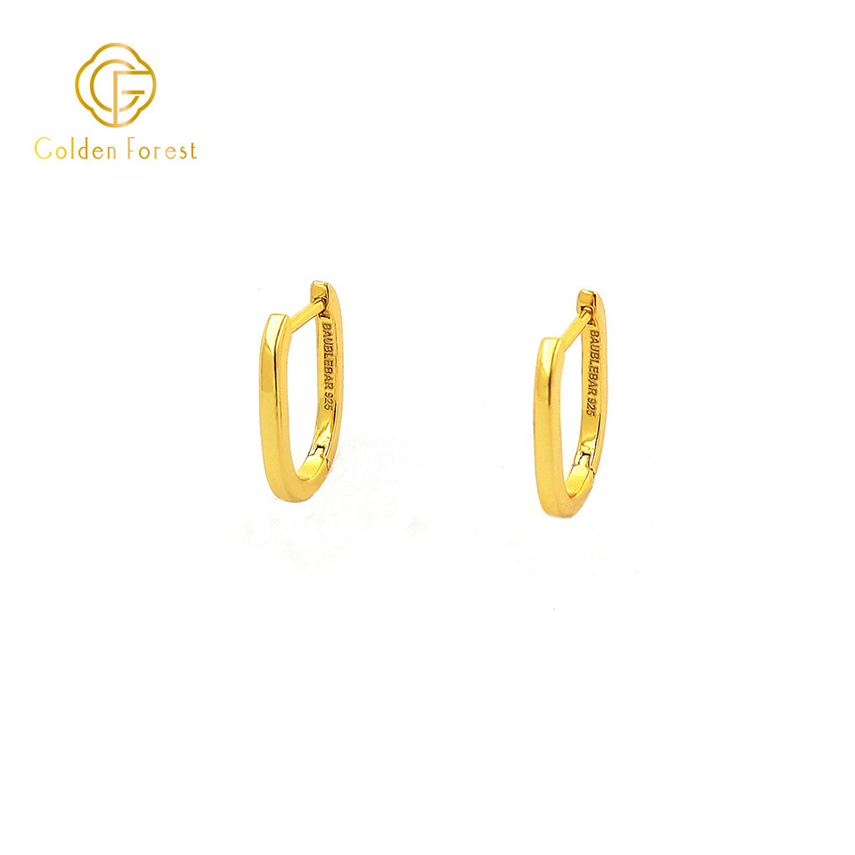 Classic Gold Hoop Earrings for Daily Life Minimalist Jewelry - Image 4