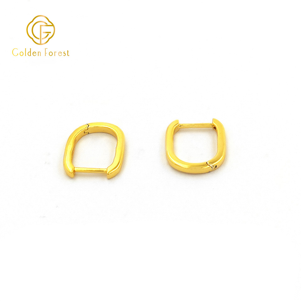 Classic Gold Hoop Earrings for Daily Life Minimalist Jewelry - Image 3